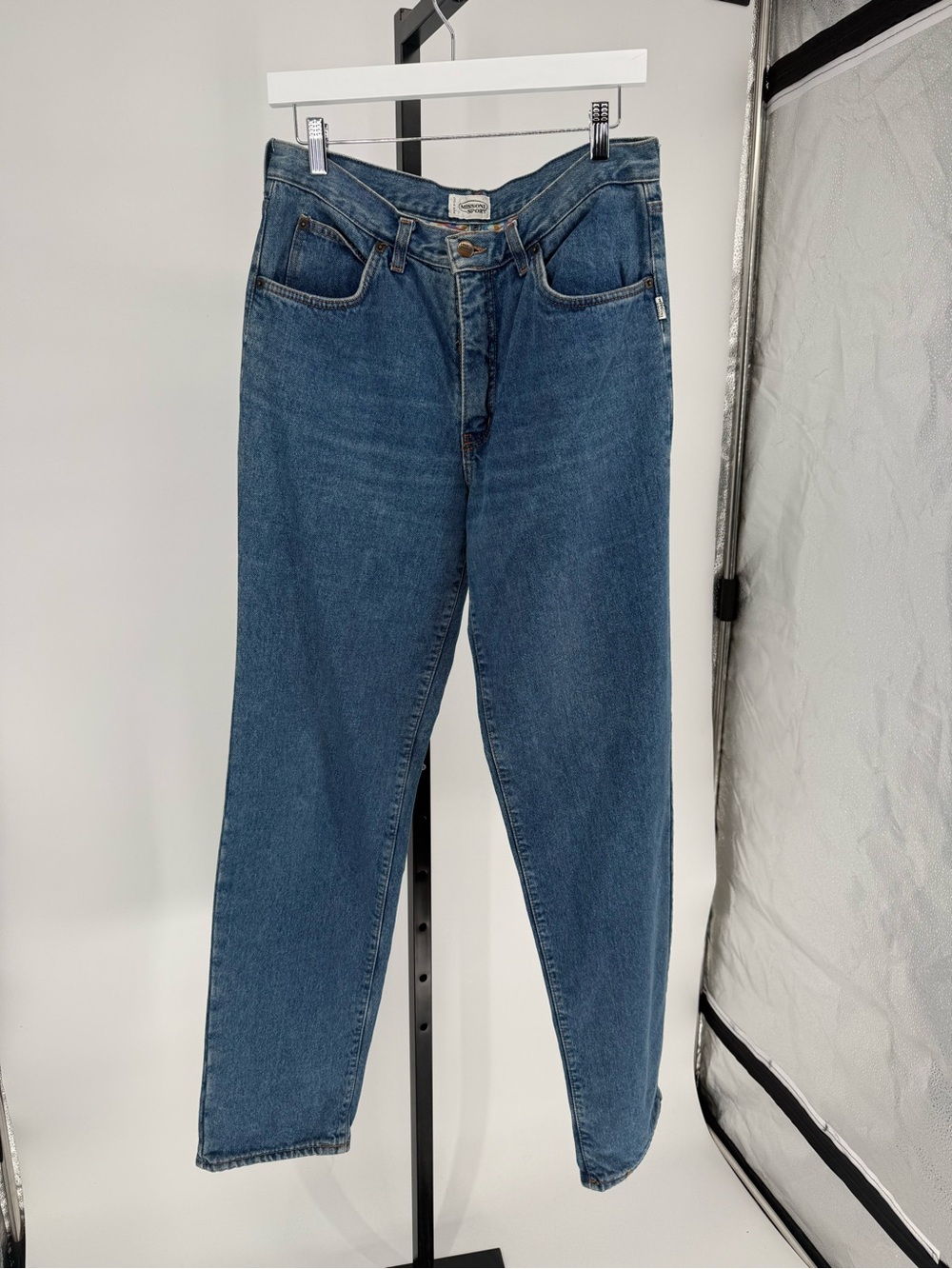 VTG Missoni Sport Slim Straight Blue Denim Jeans sz 32